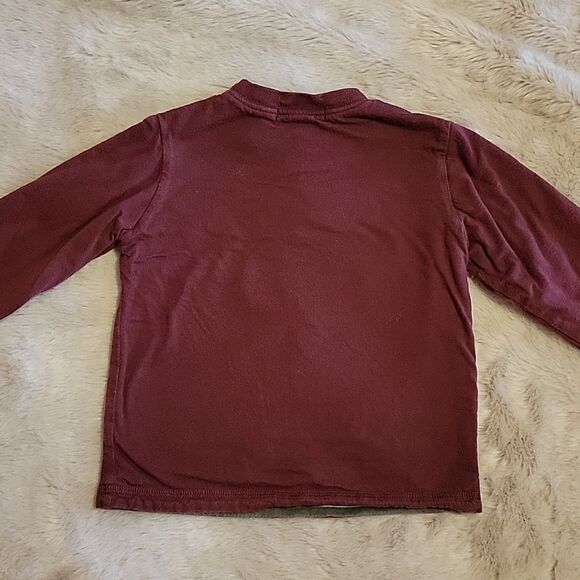 JANIE AND JACK MAROON AND STRIPED LONG-SLEEVE "GIDDY UP!" TEE, SIZE 12-18 MONTHS - Picture 6 of 11